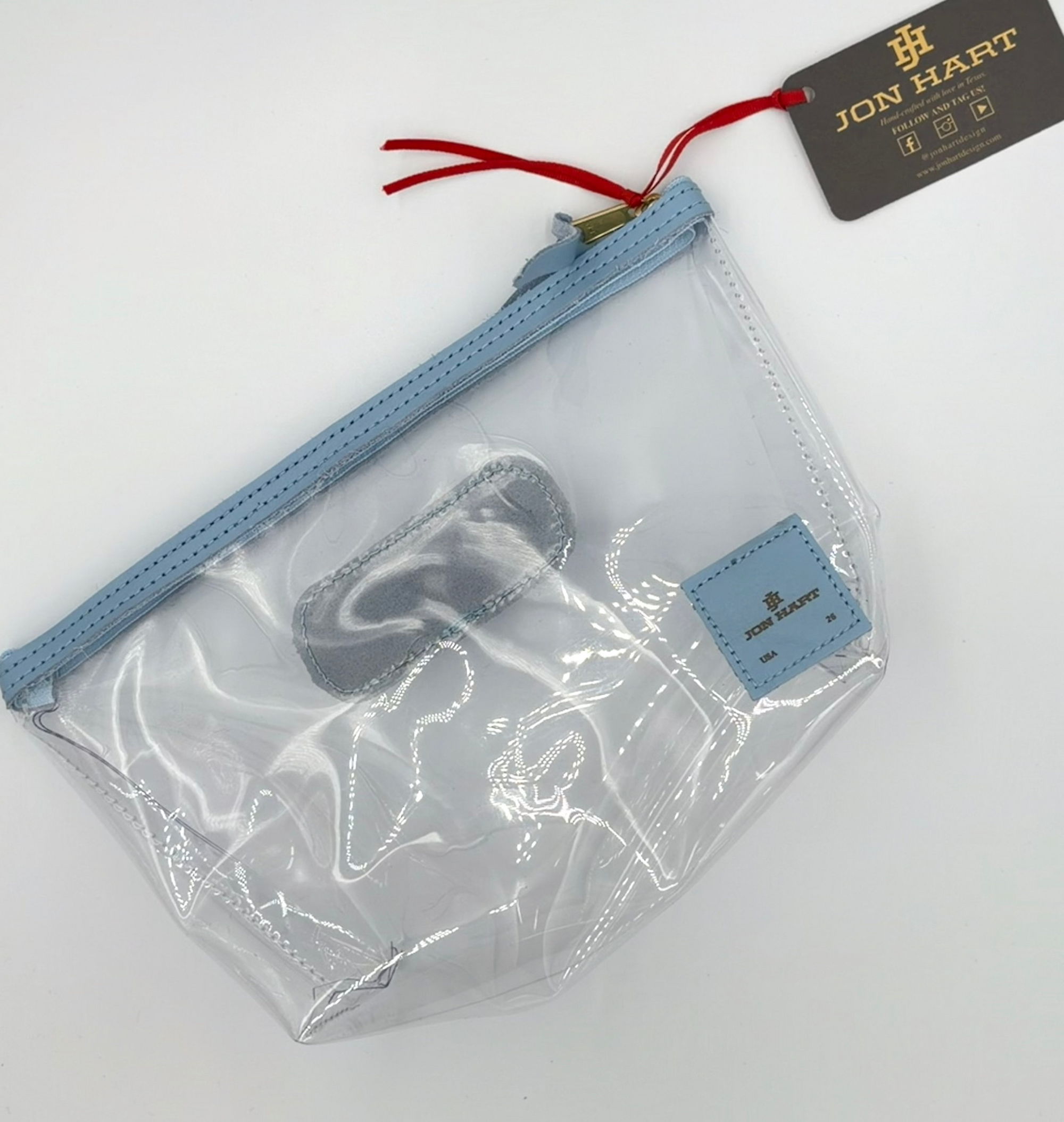 Clear Grande Artic Blue Leather