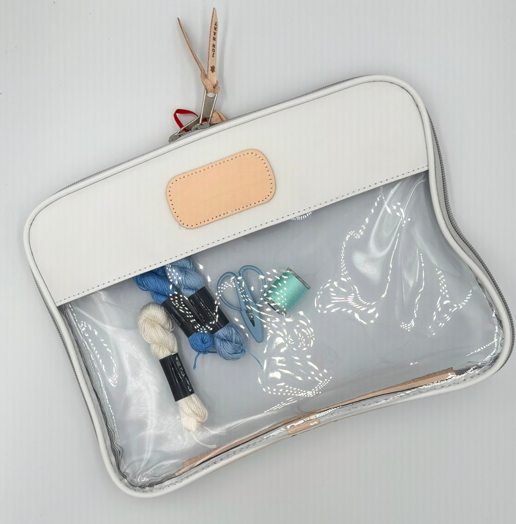 Clear Folio White Coated Canvas