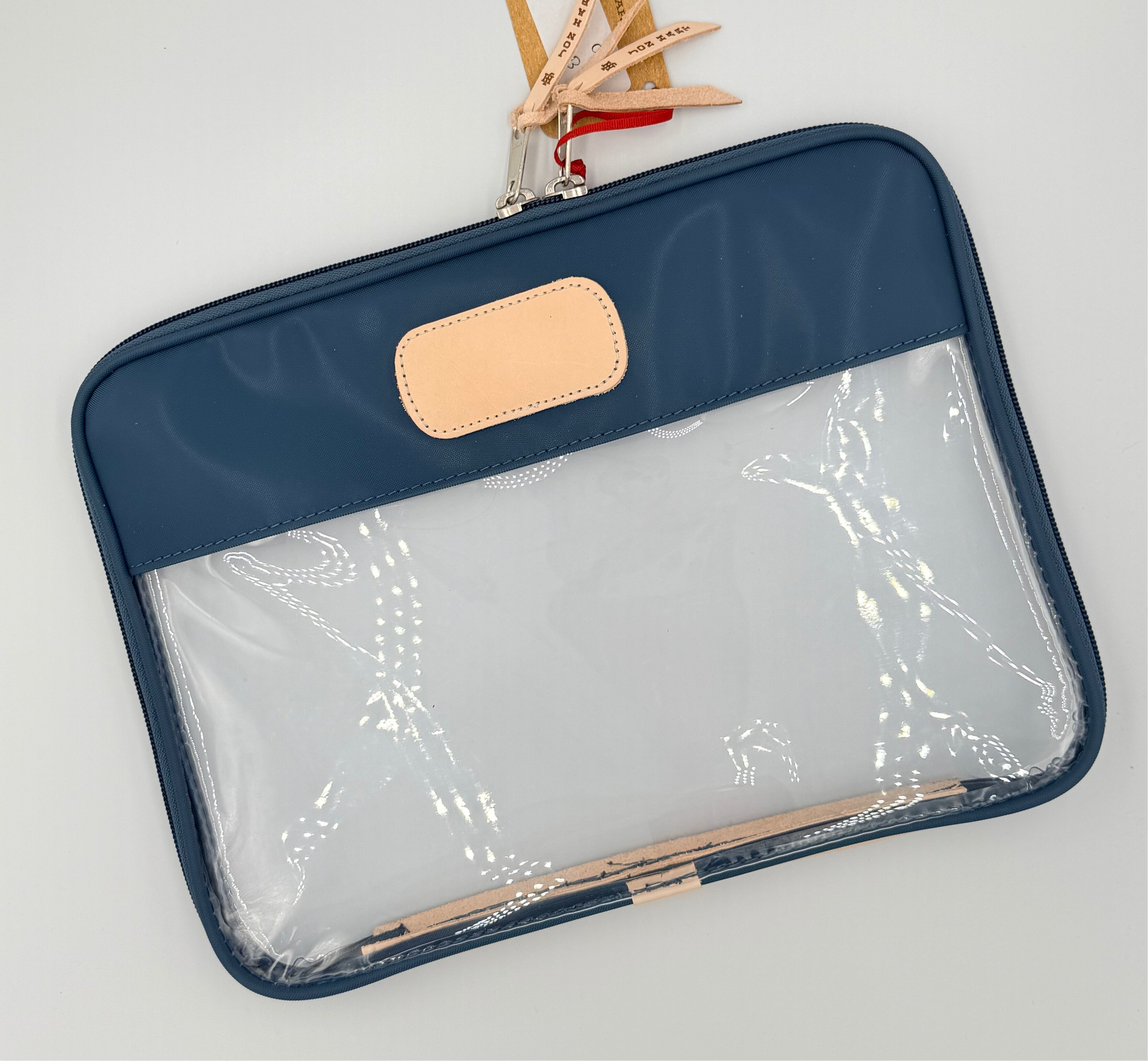 Clear Folio French Blue Coated Canvas