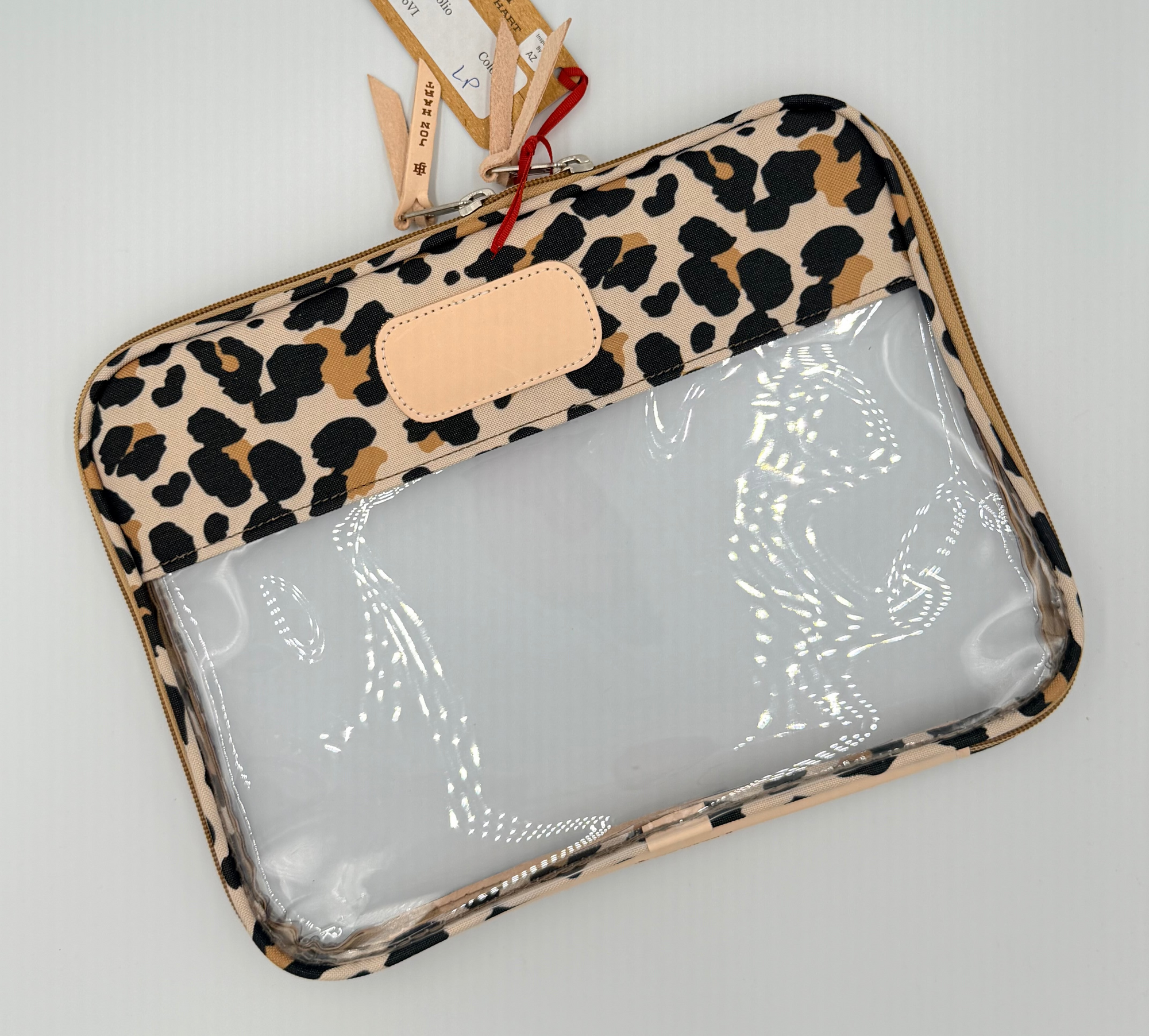 Clear Folio Leopard Coated Canvas