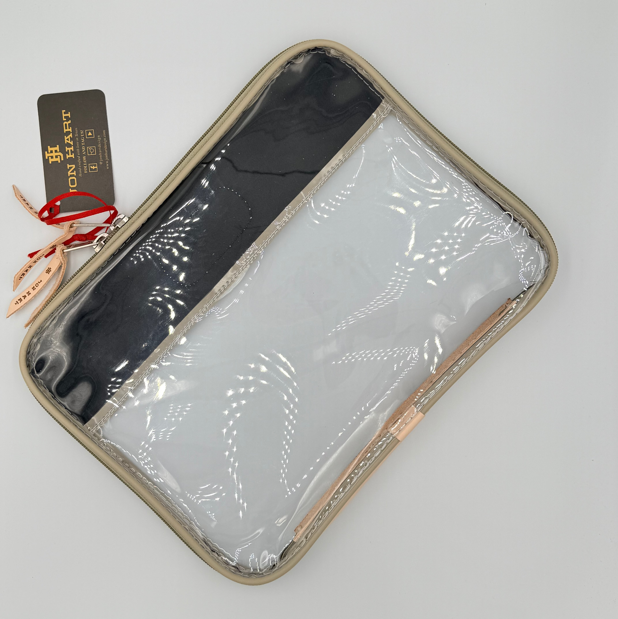 Clear Folio Tan Coated Canvas