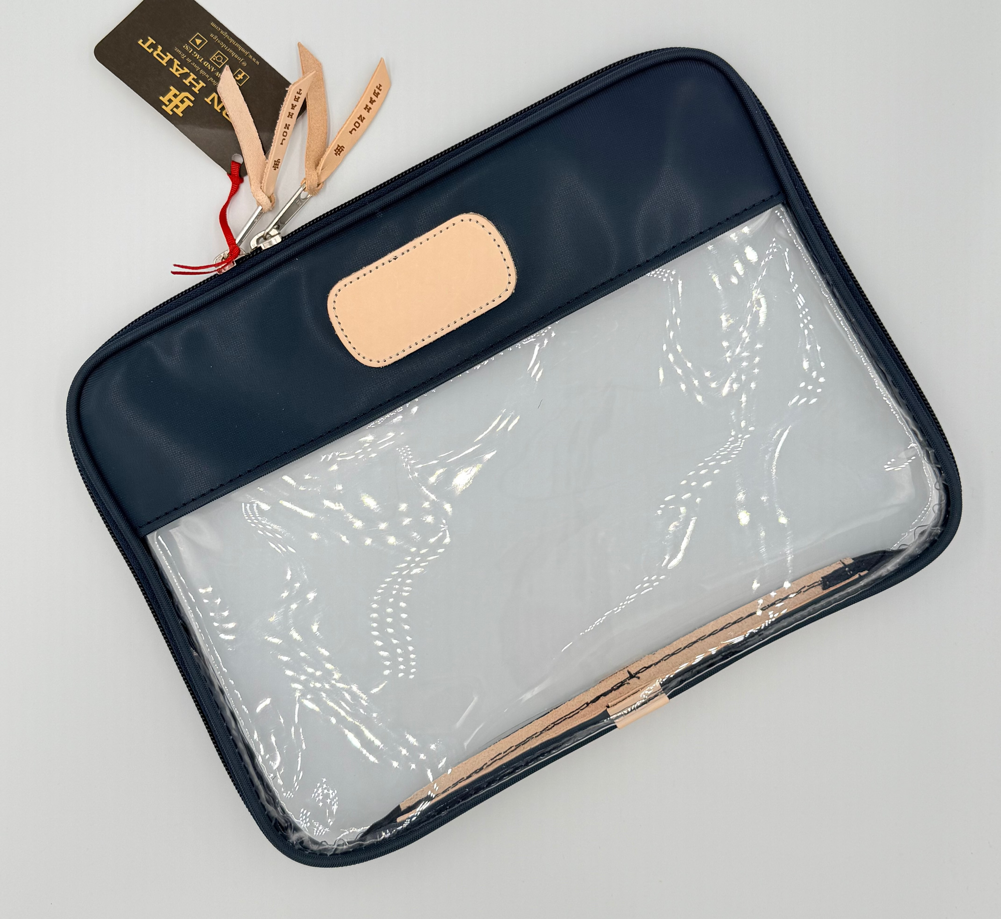 Clear Folio Navy Coated Canvas