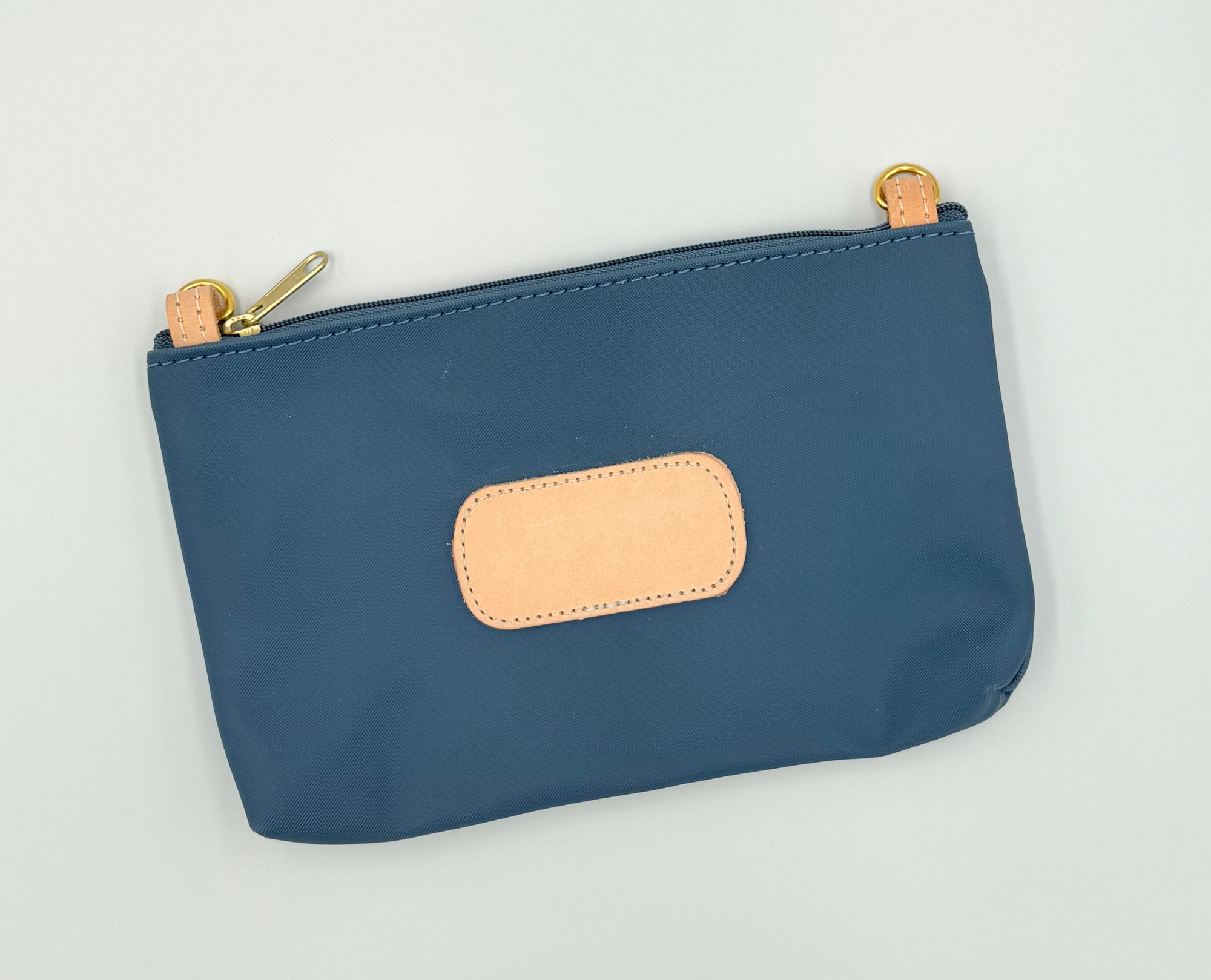 Small Trinity Pouch French Blue Coated Canvas