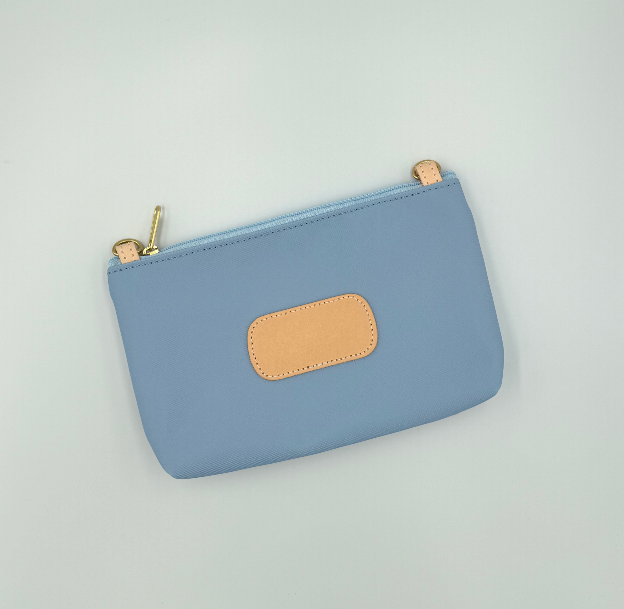 Small Trinity Pouch Ice Blue Coated Canvas