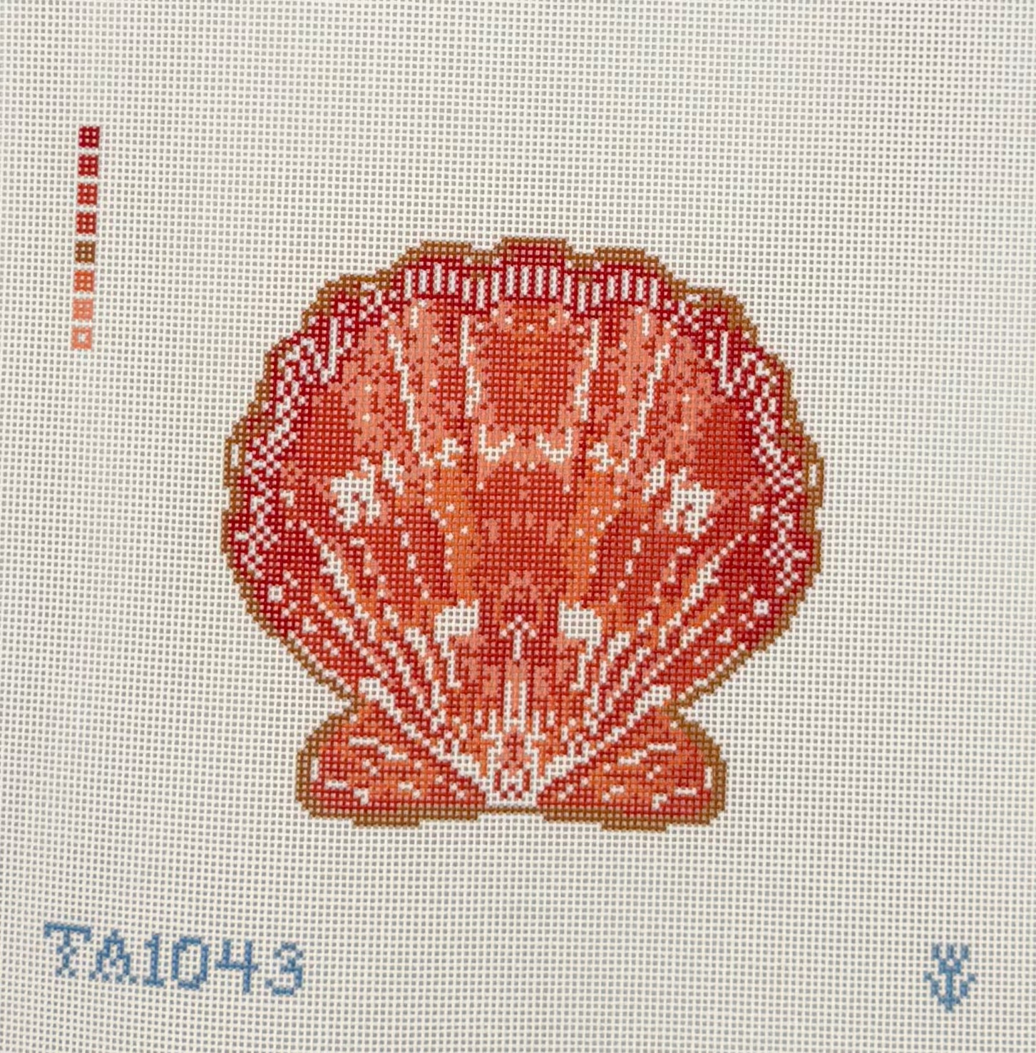 Scallop Orange Canvas