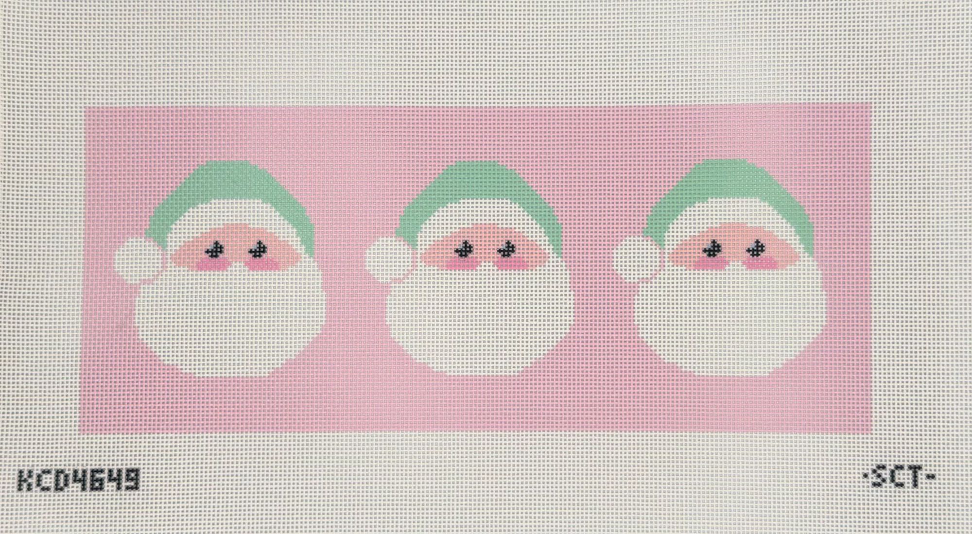 Santa Face Trio Canvas