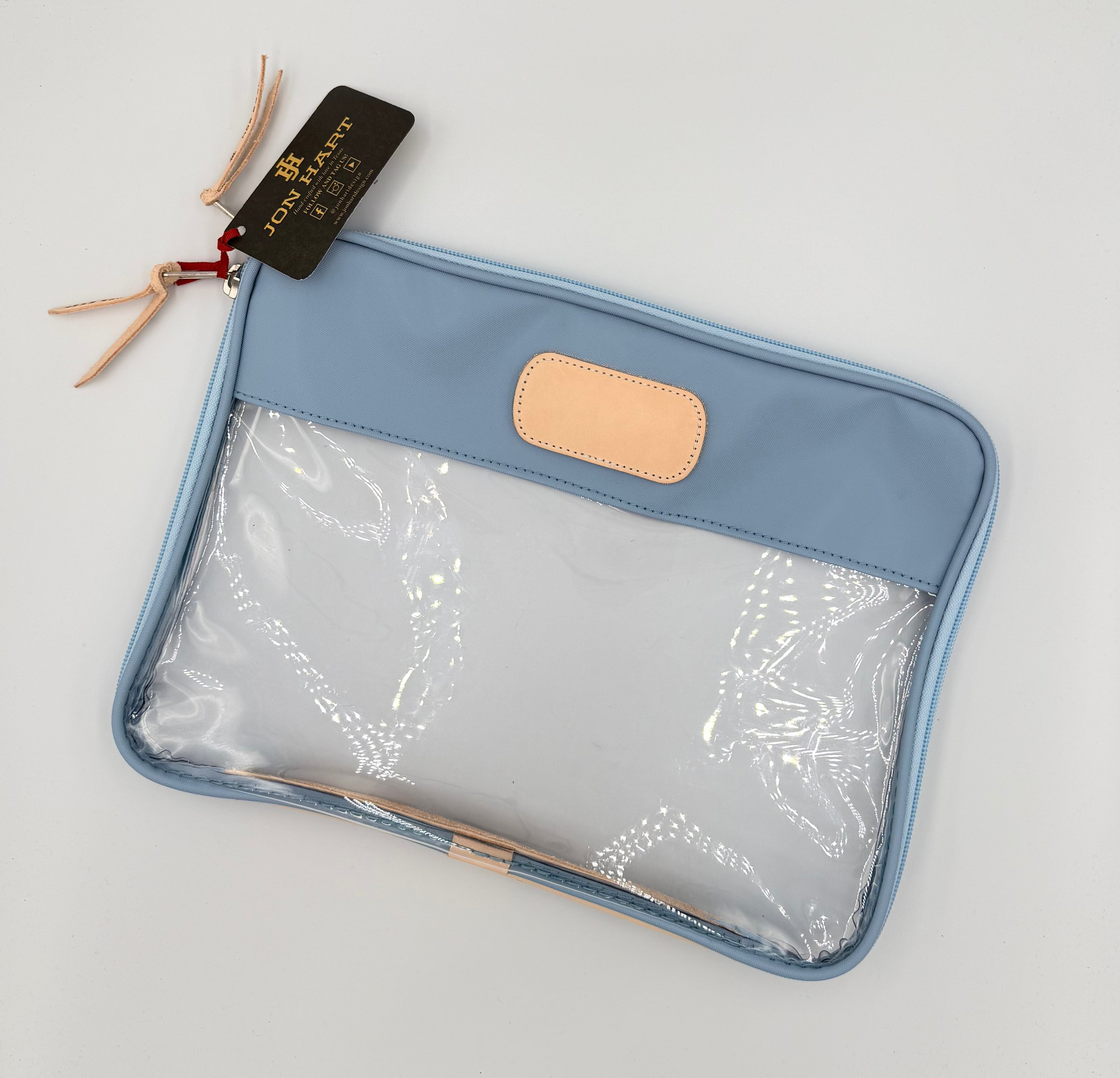 Clear Folio Ice Blue Coated Canvas