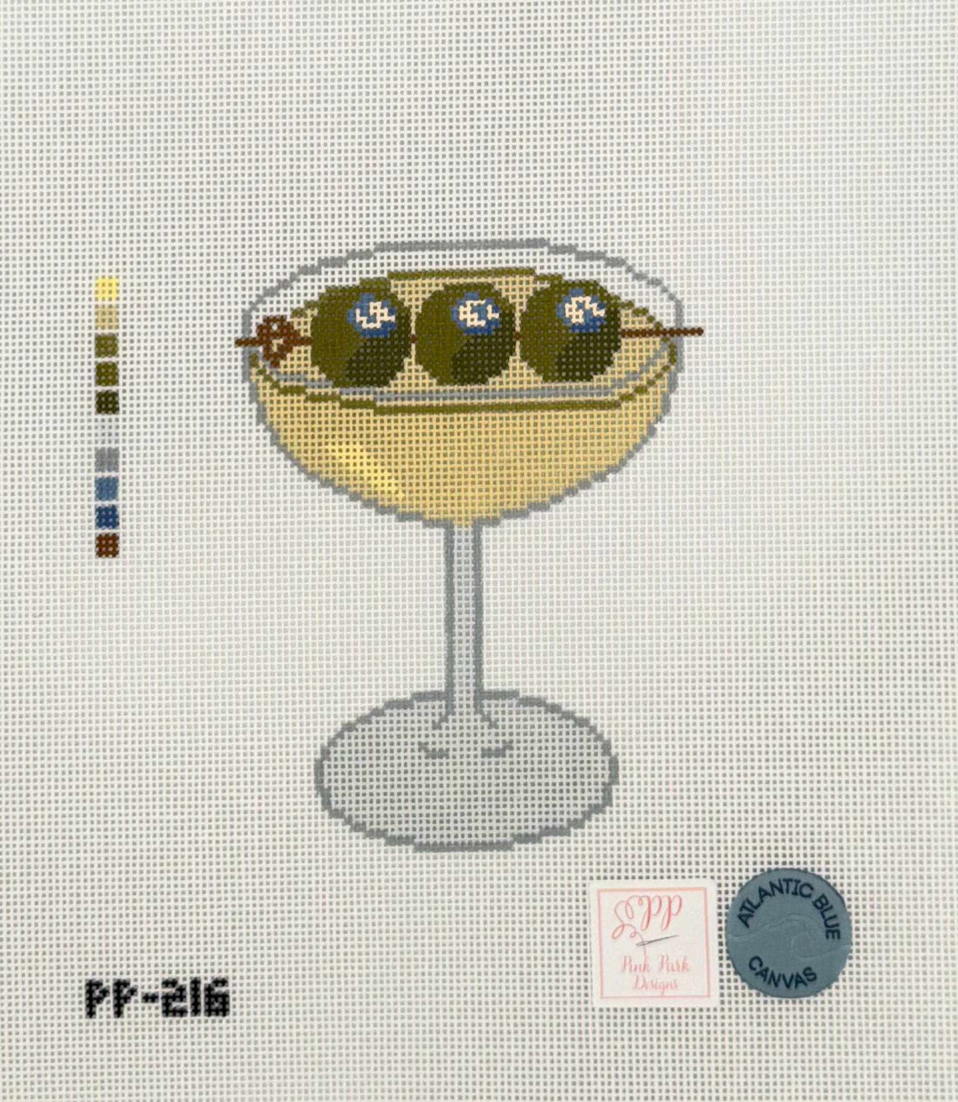 Blue Cheese Olive Martini Canvas