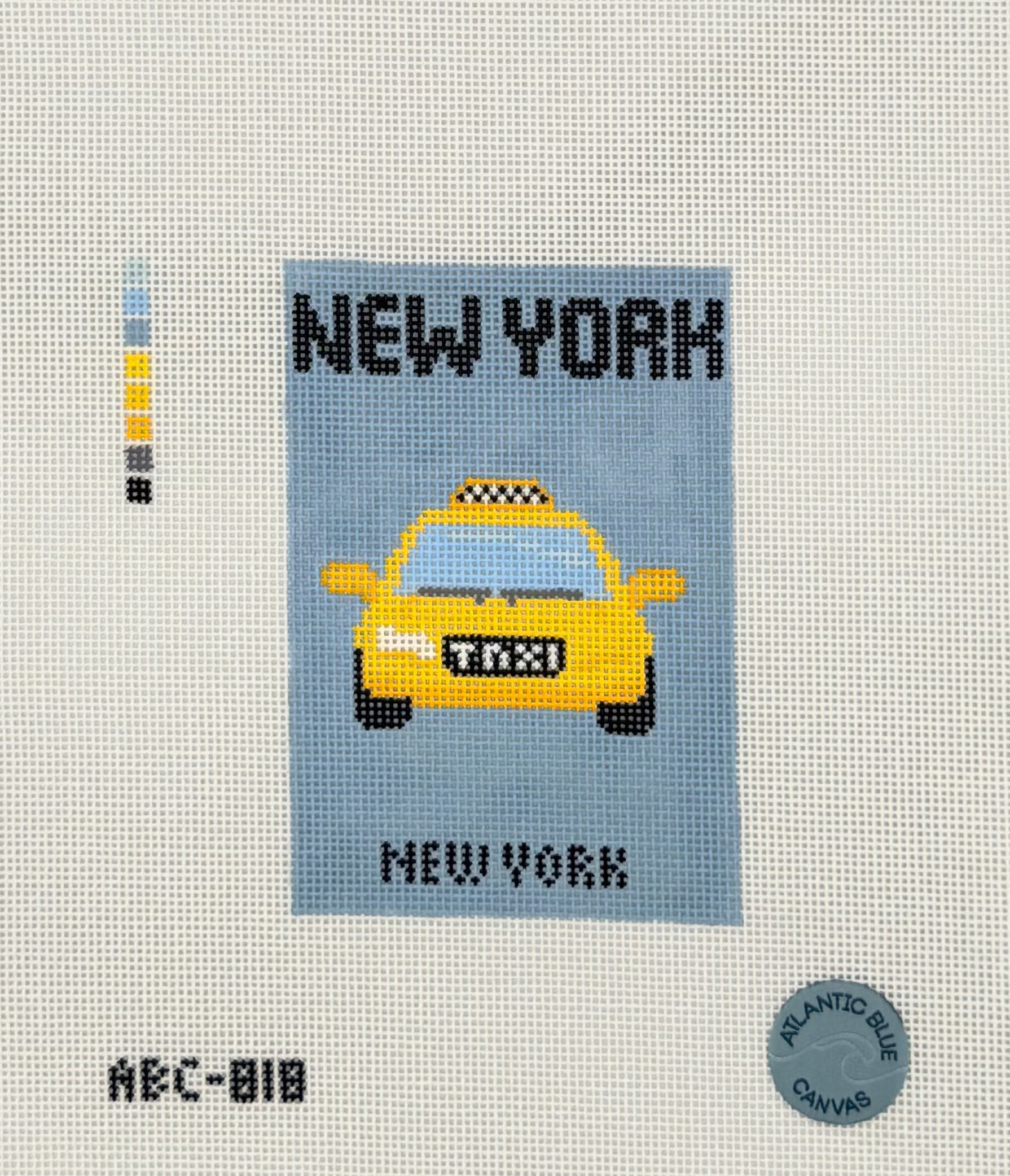New York City Taxi Travel Book Canvas