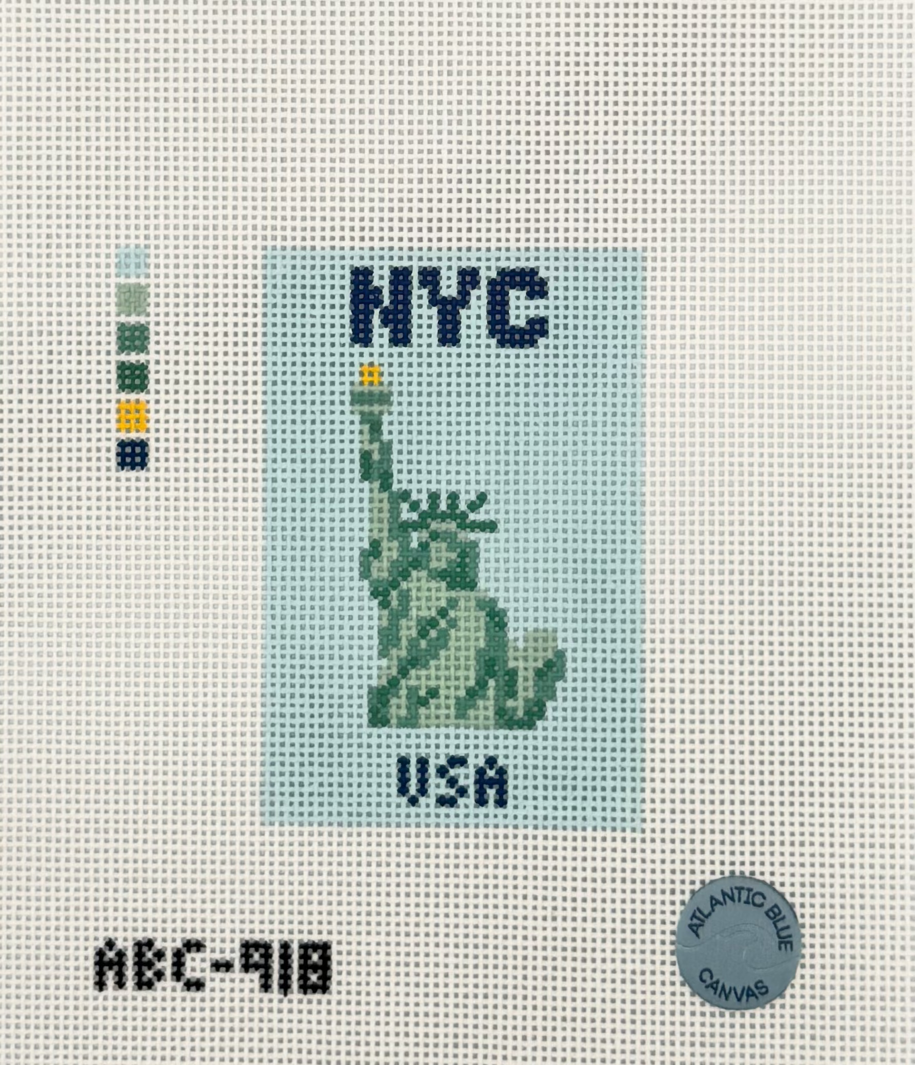 NYC Lady Liberty Travel Book Canvas