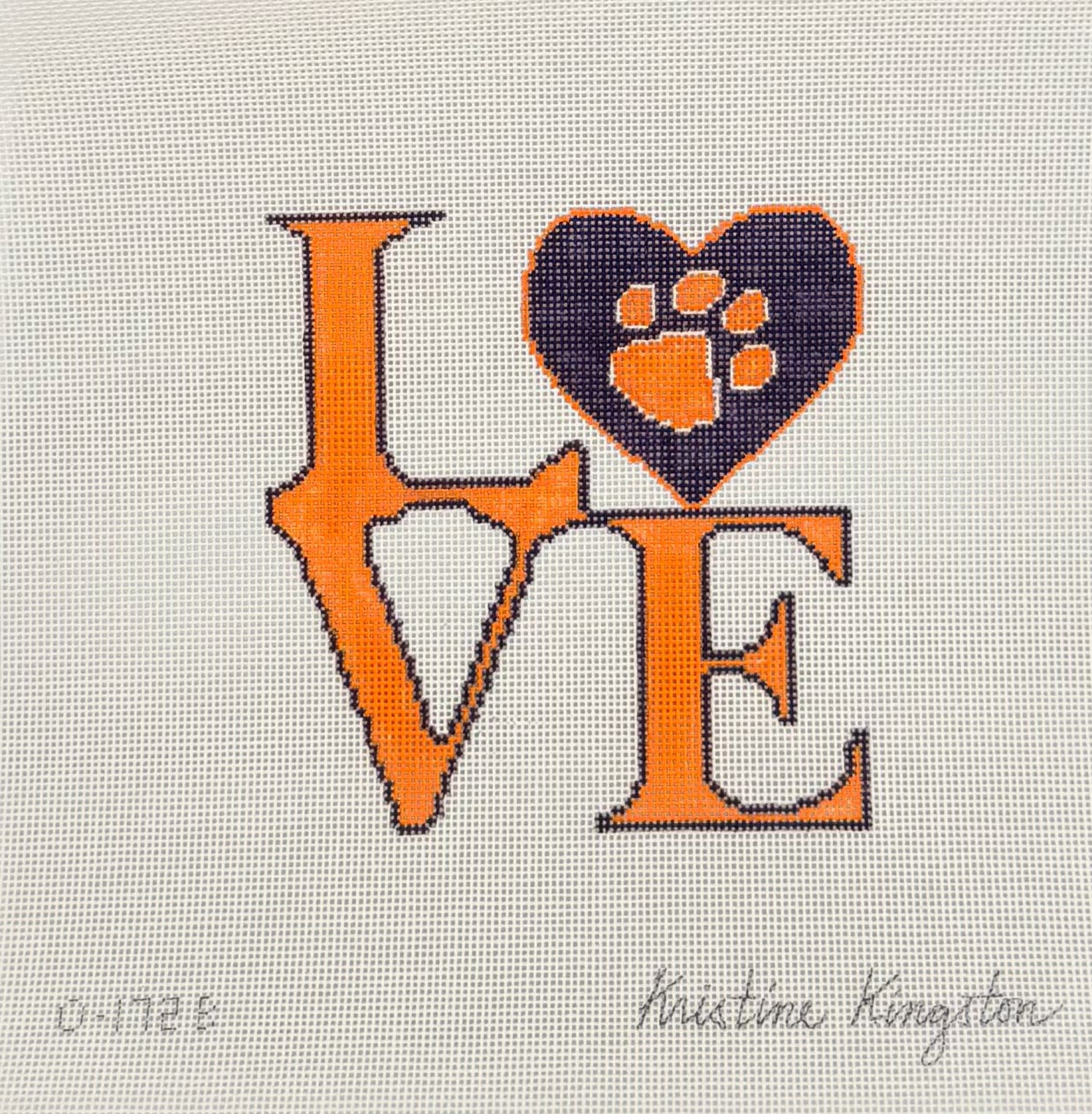 Love Clemson Canvas