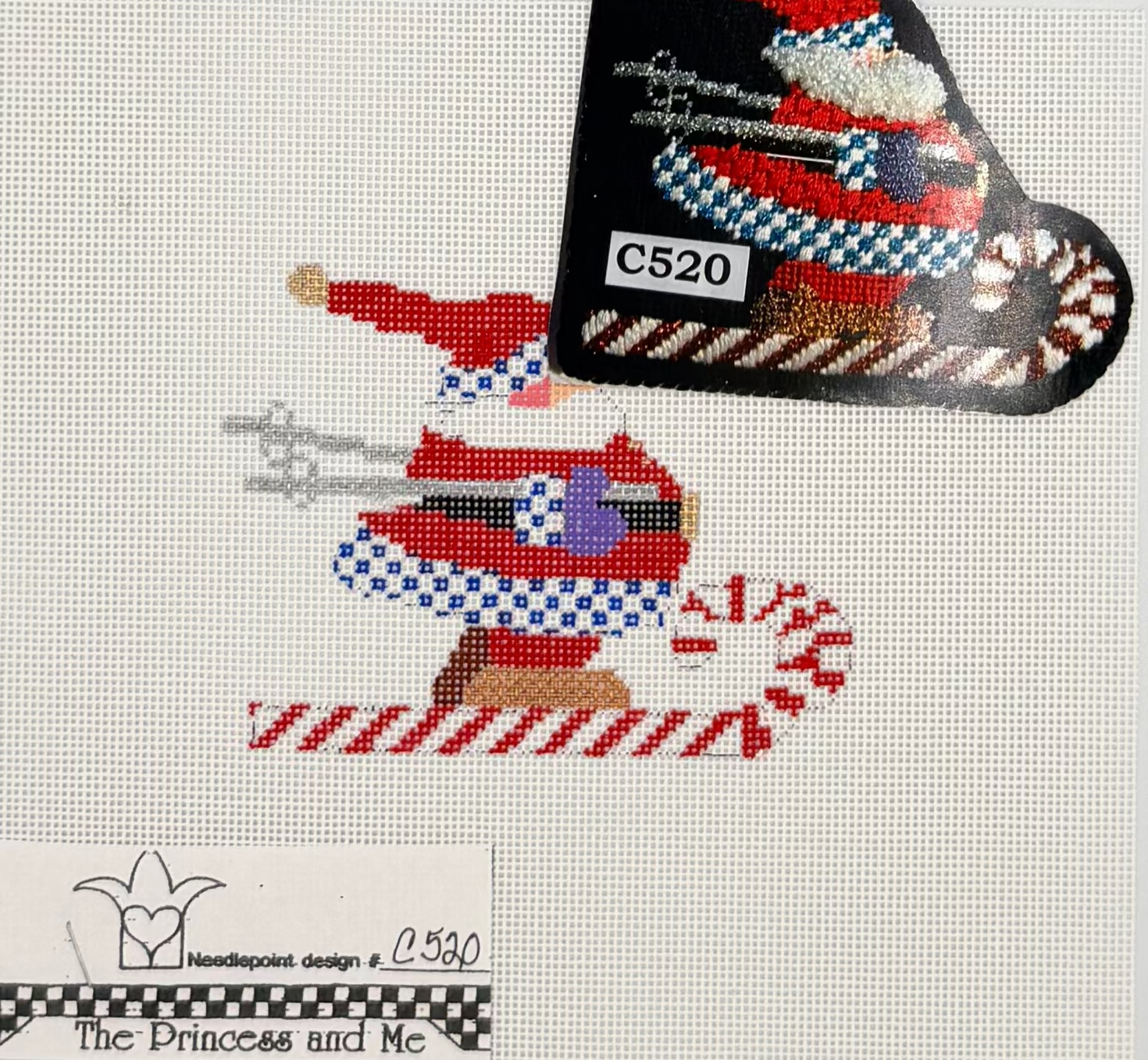 Candy Cane Slalom Canvas