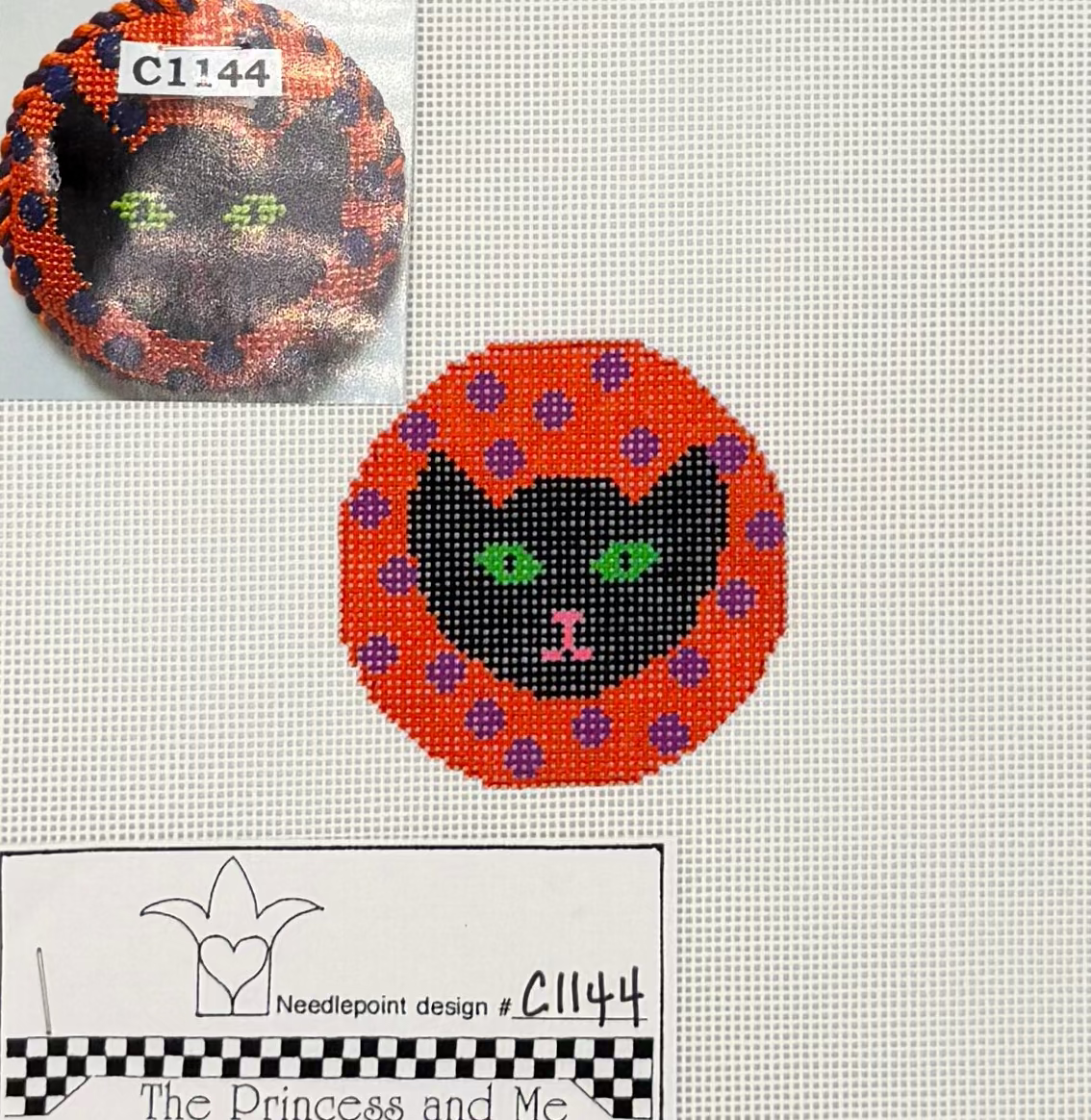 Bitty Black Cat Canvas