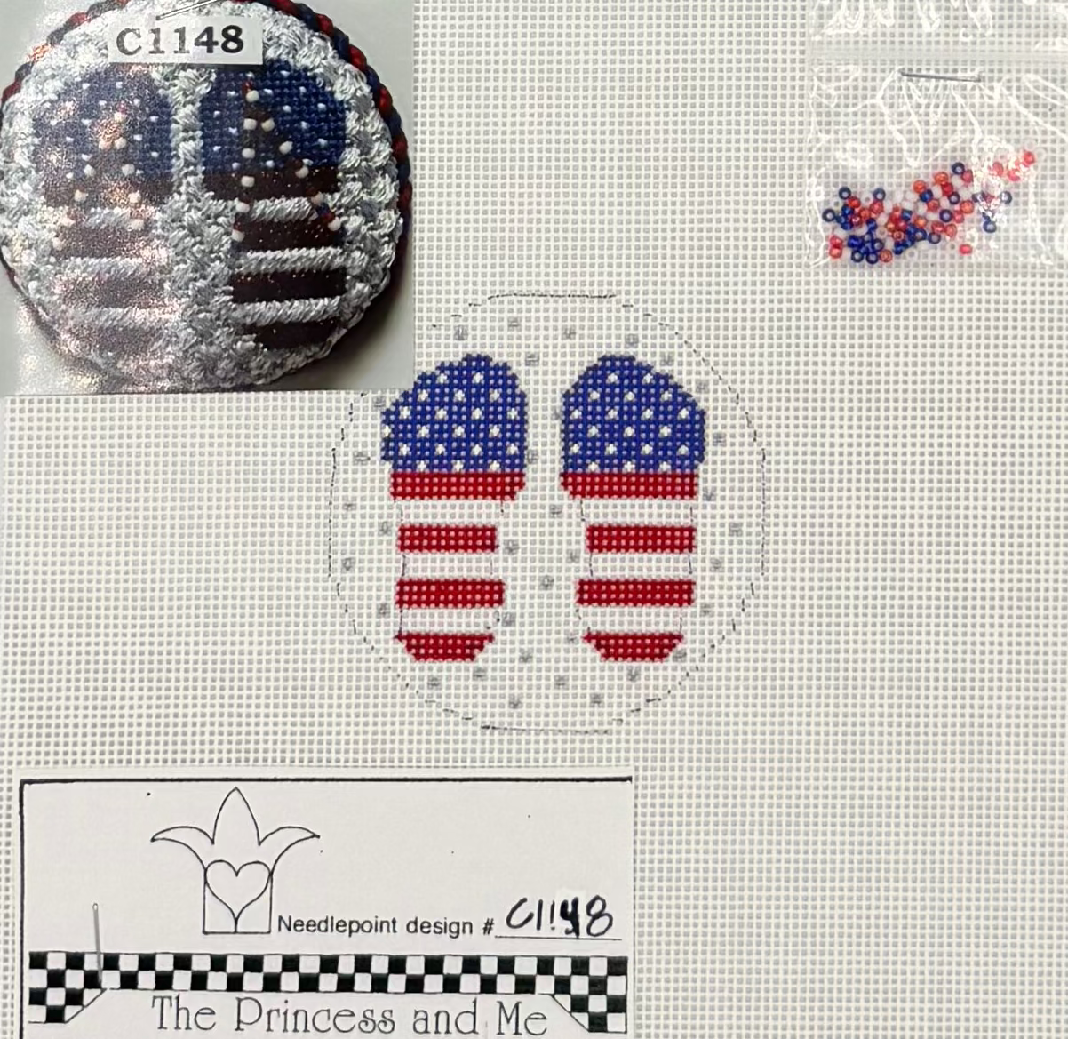 Bitty American Flips Canvas