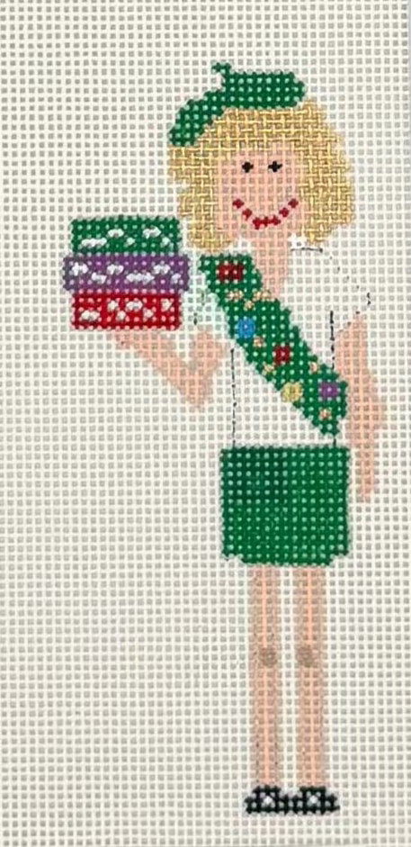 Scouting Girl Canvas