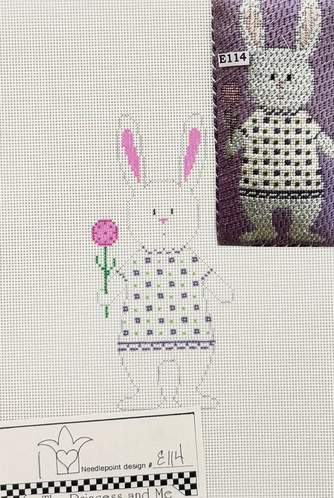 Sweet Little Bunny Girl Canvas