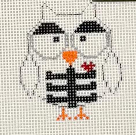 Skeleton Owly Canvas