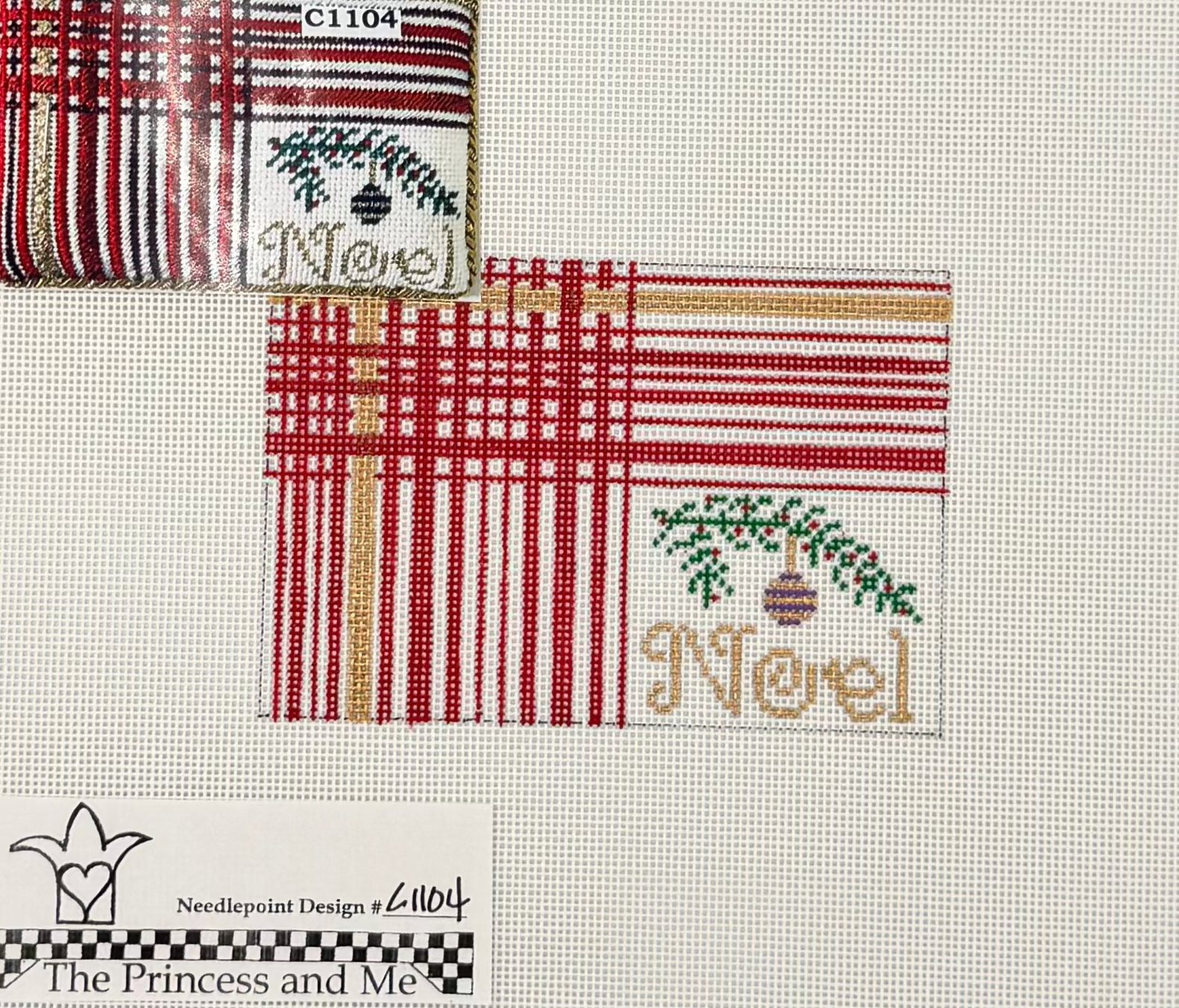 Striped Noel Canvas