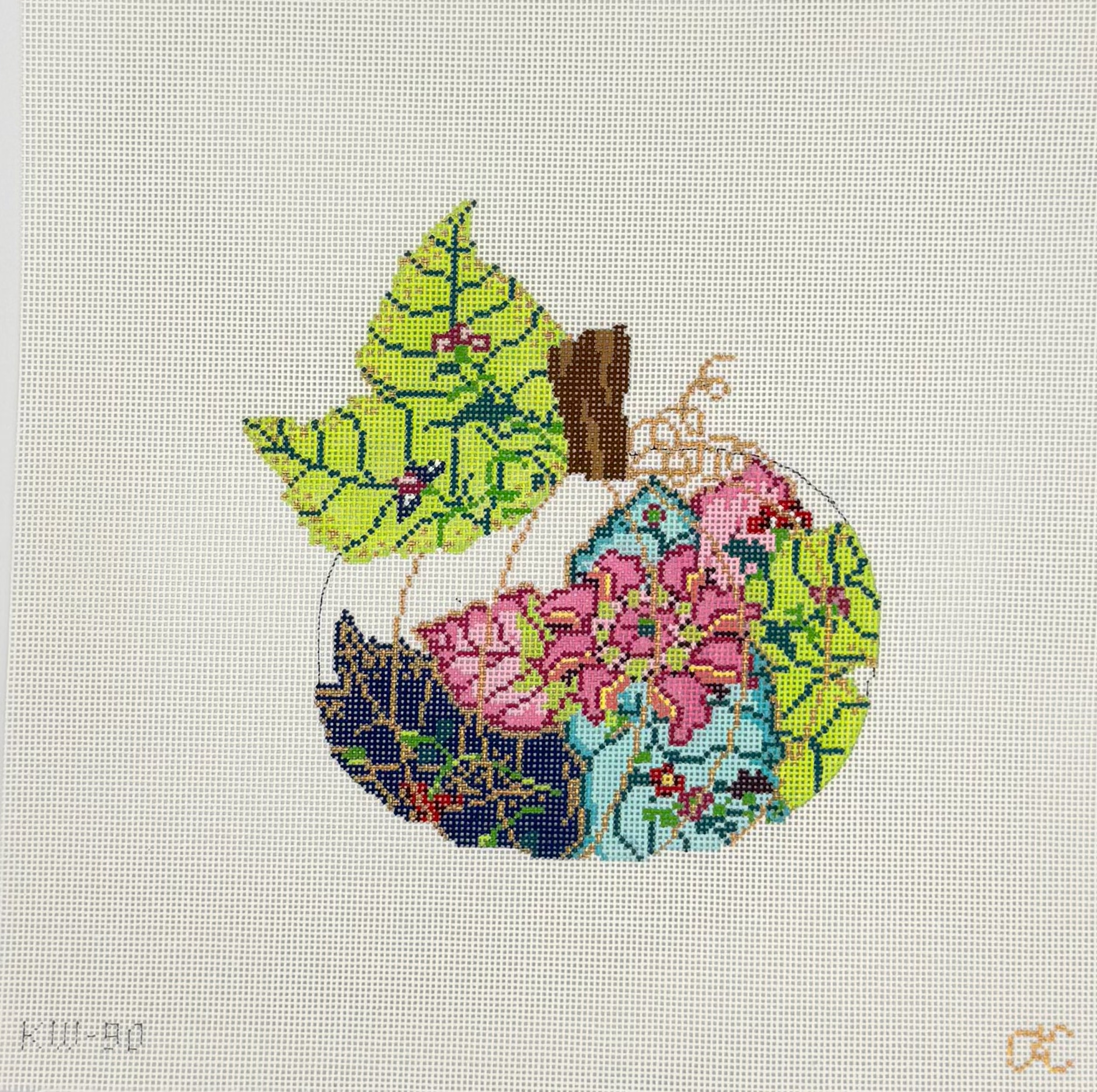 Tobacco Leaf Pumpkin Canvas