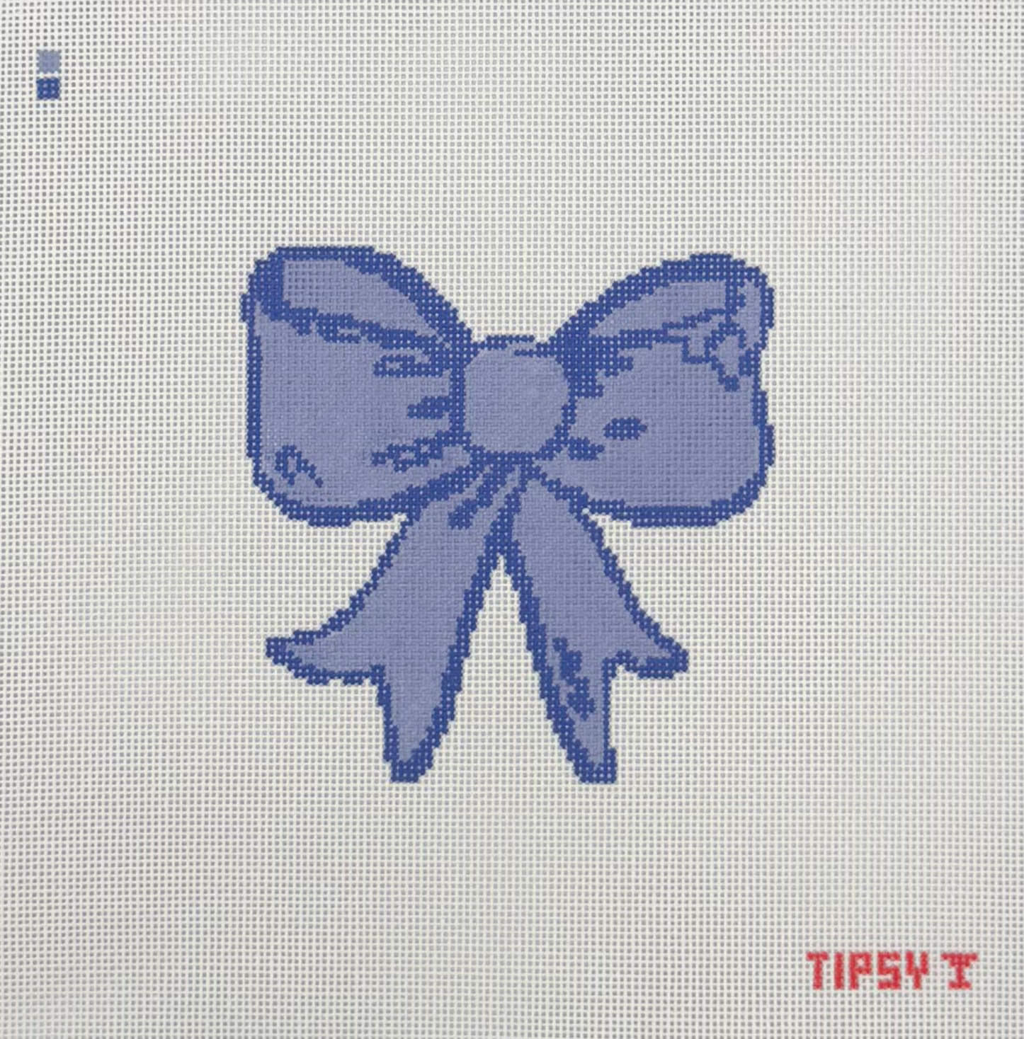 Blue Bow Canvas