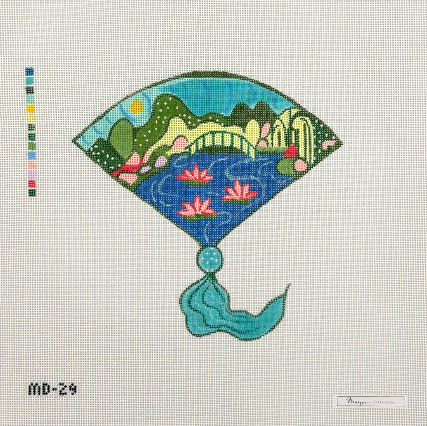 Giverny Fan Canvas