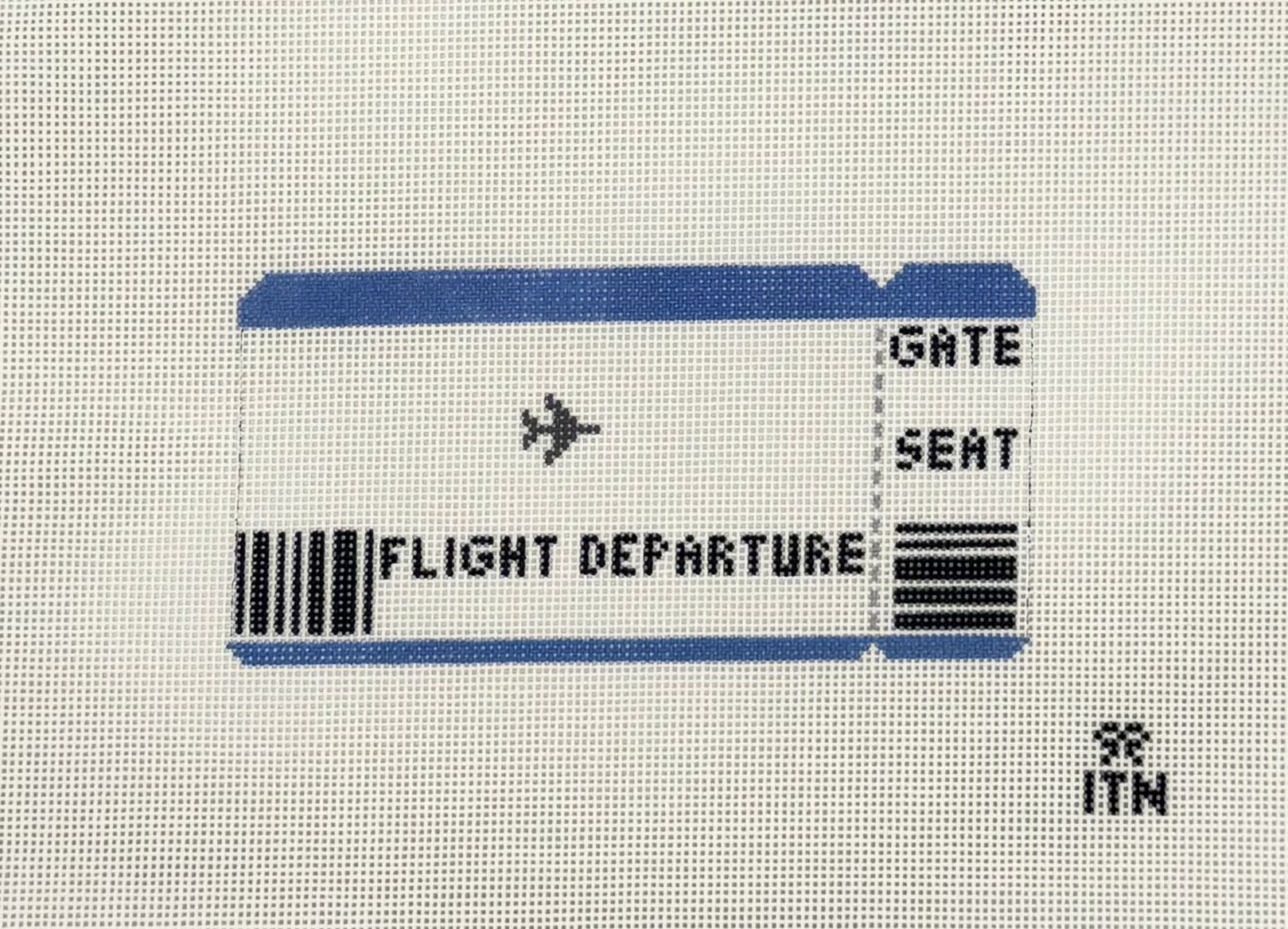 Plane Ticket Canvas