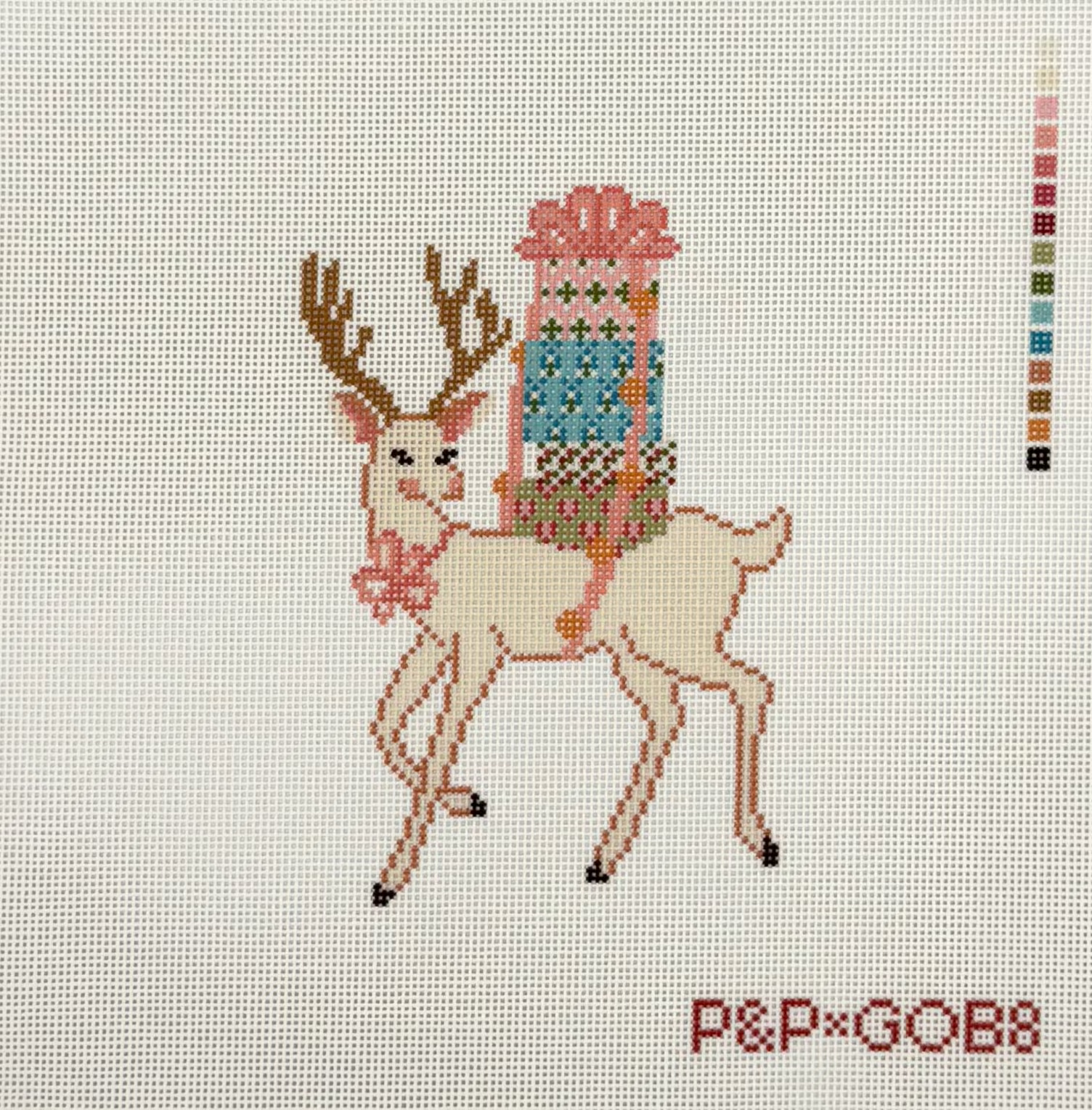 Present Deer Canvas