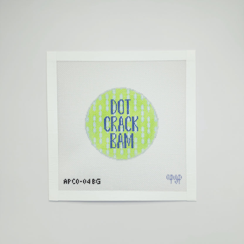 Dot Crak Bam Blue and Green Canvas