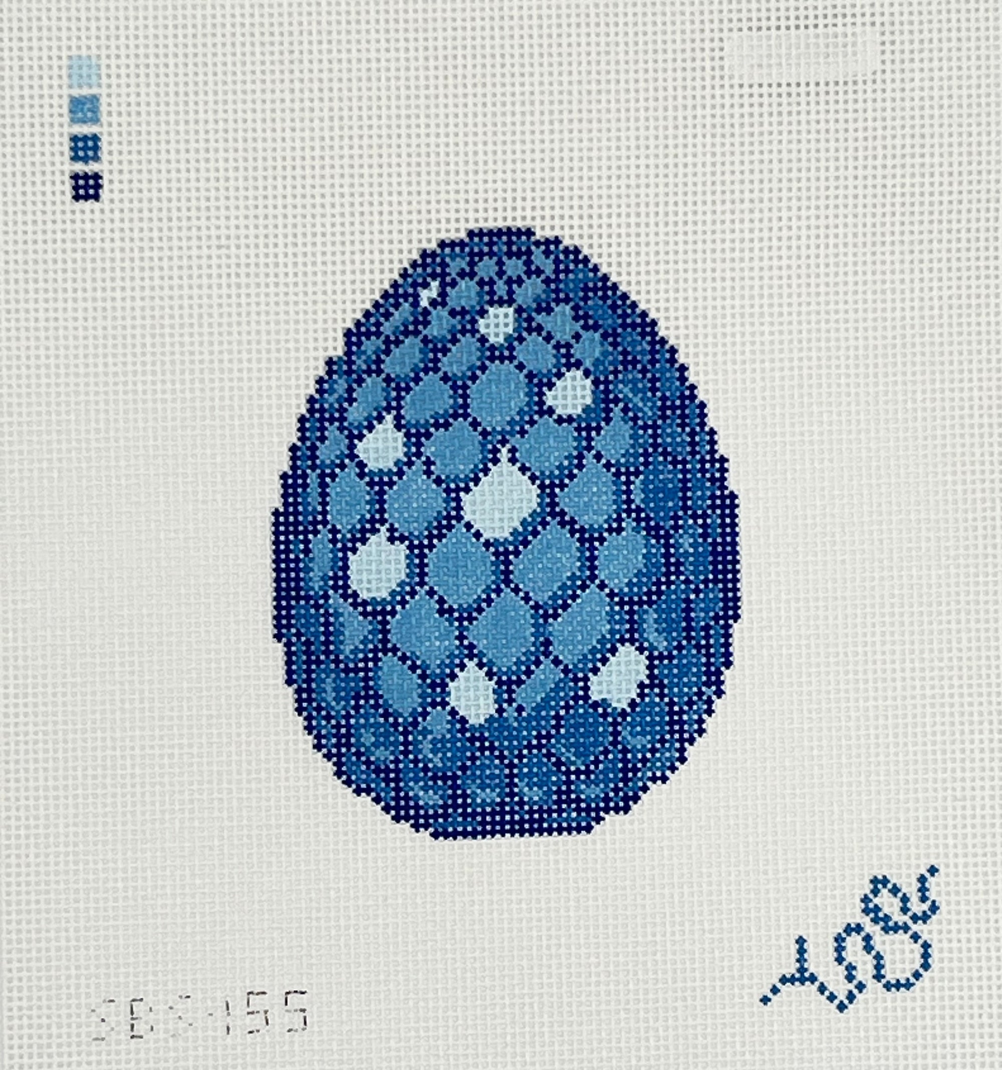 Sapphire Dragon Egg Canvas