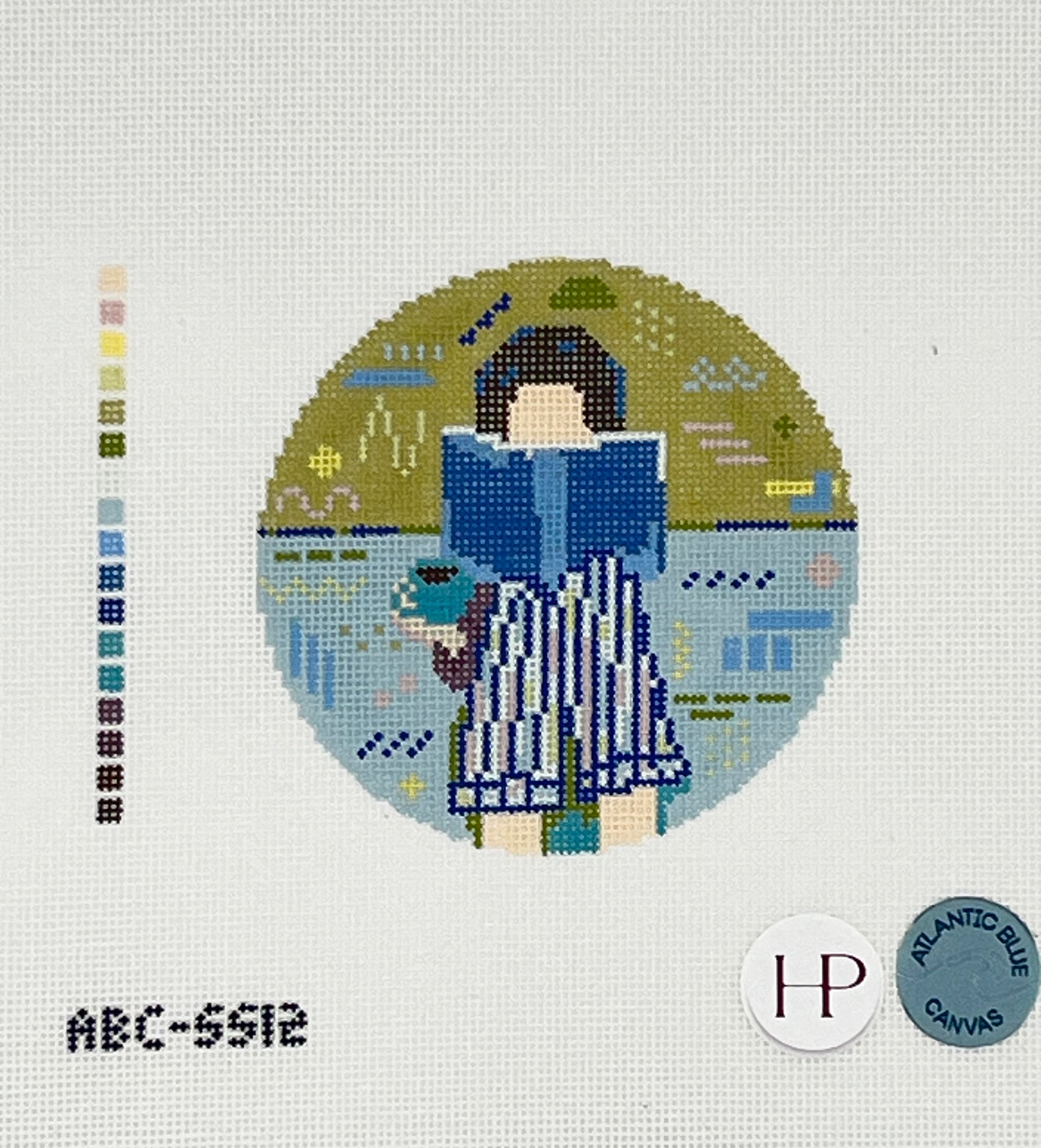 Atlantic Blue Canvas – Needlepoint and Co