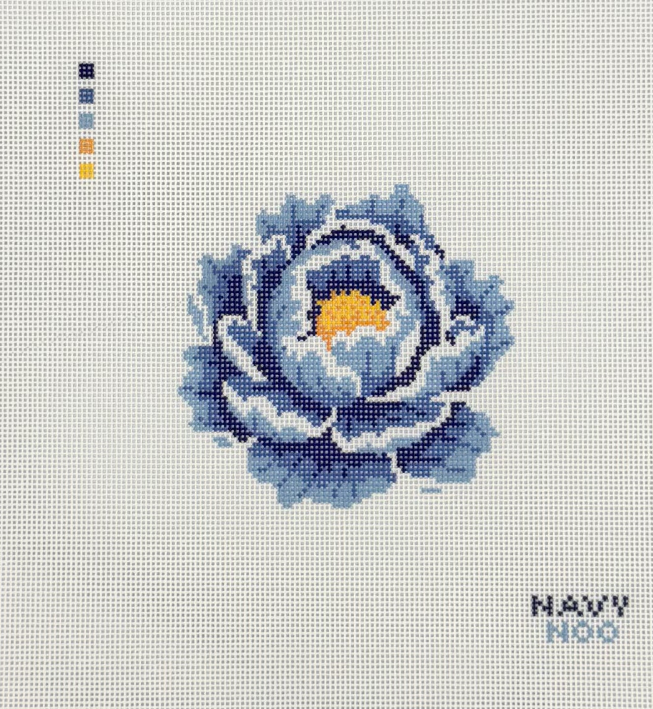 Peony Blue Canvas