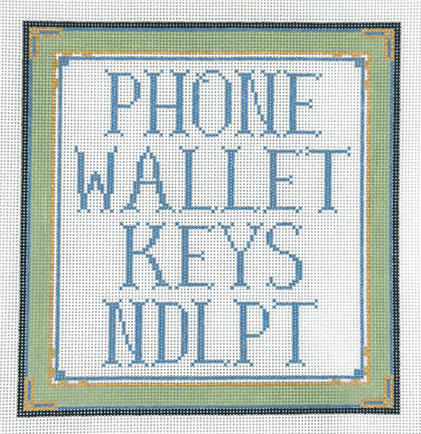 Phone Wallet Keys Canvas