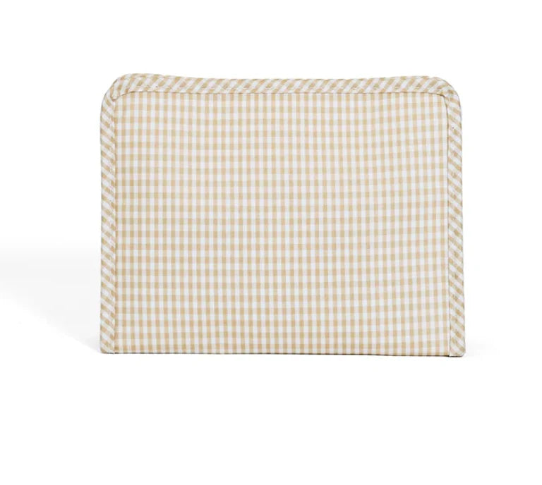 Roadie Medium Zip Pouch - Gingham Khaki