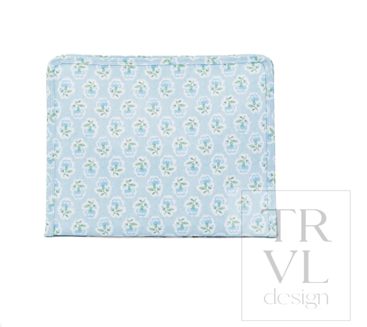 Roadie Large Zip Pouch - Petite Fleur Blue