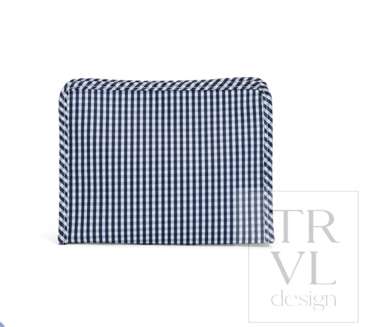 Roadie Medium Zip Pouch - Gingham Navy