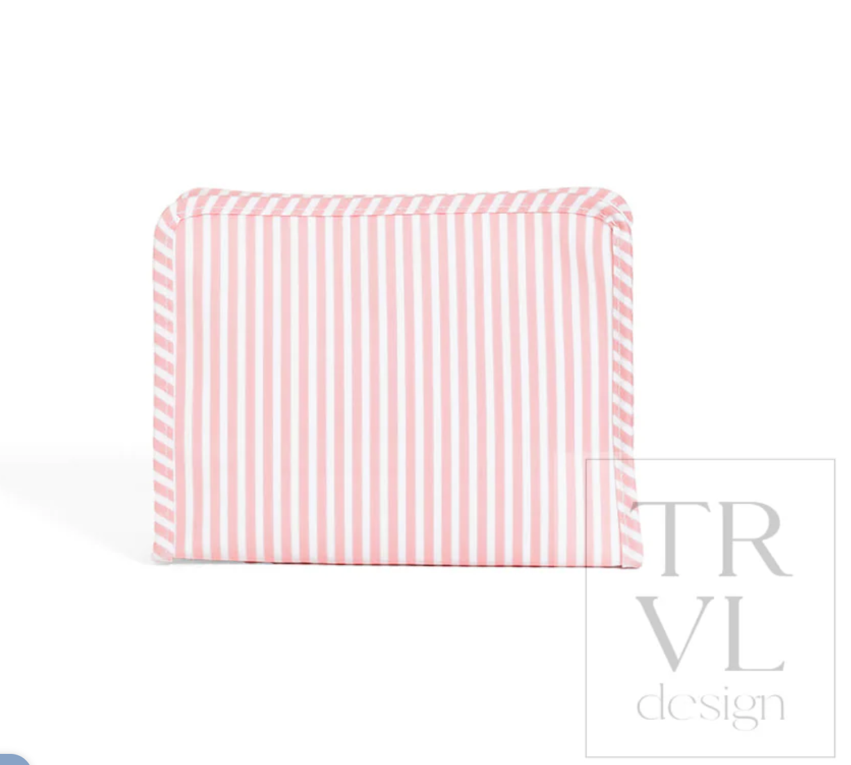 Roadie Medium Zip Pouch - Pimlico Stripe Dusty Rose