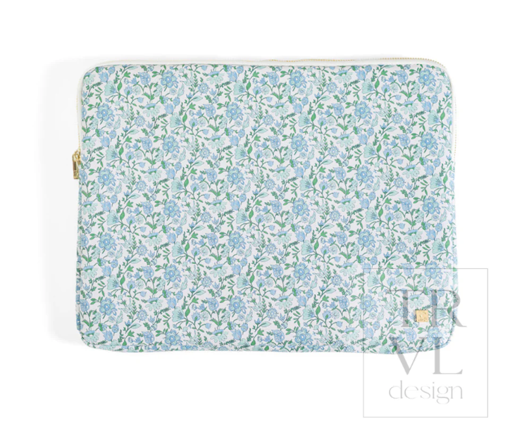 Quilted Laptop Sleeve - Hamptons Floral