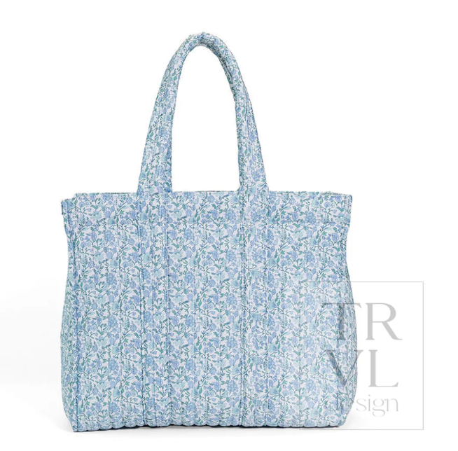 Quilted Go Go Tote - Hamptons Floral