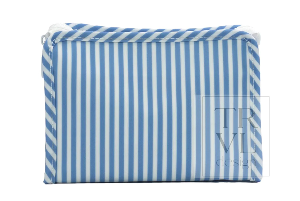Roadie Small Zip Pouch - Pimlico Stripe Blue