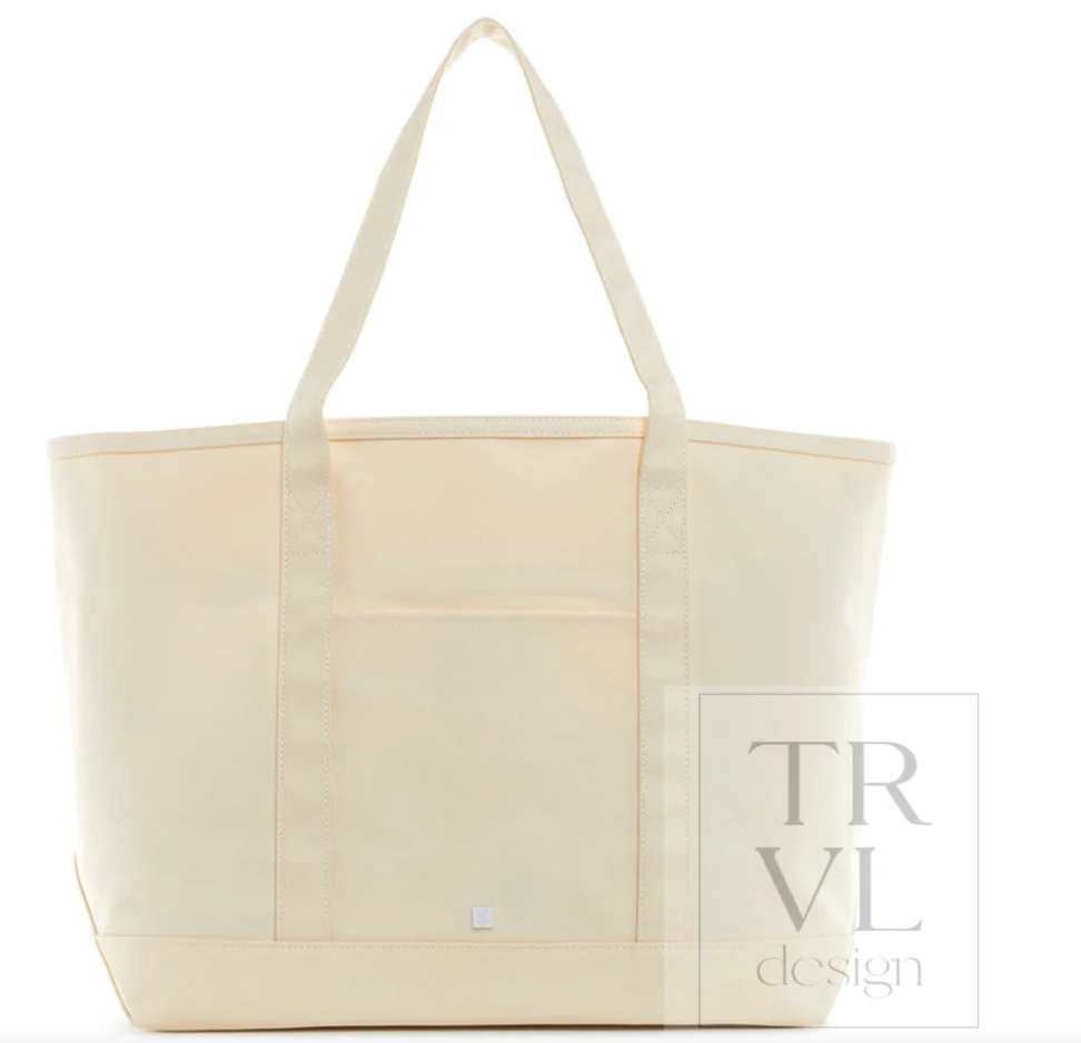 Maxi Tote - Coated Canvas Natural