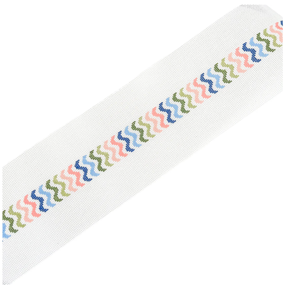 Rainbow Squiggle Belt Canvas