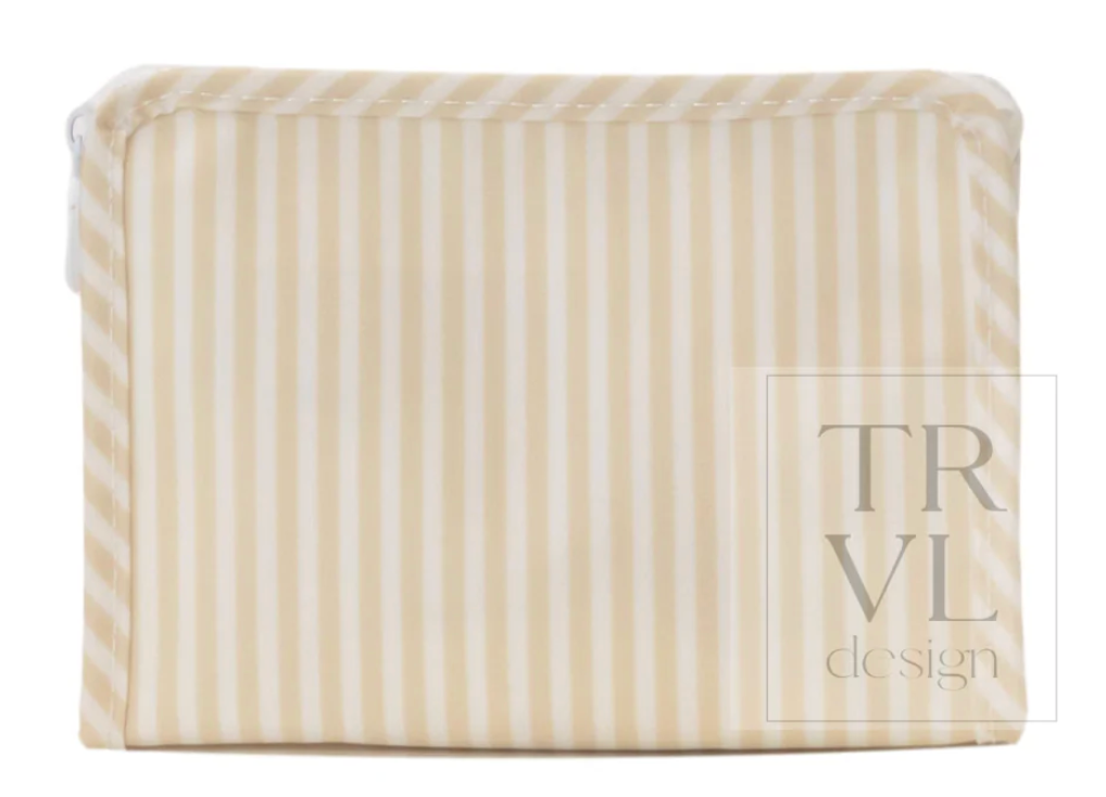 Roadie Small Zip Pouch - Pimlico Stripe Sand
