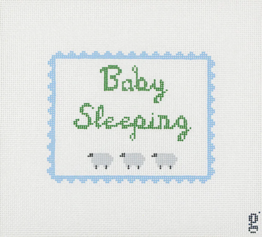Blue Baby Sleeping Canvas - 13 Mesh