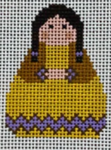 Native American Girl Angel Canvas