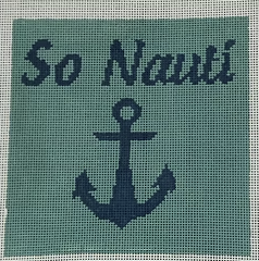 So Nauti Pillow - Smaller version Canvas