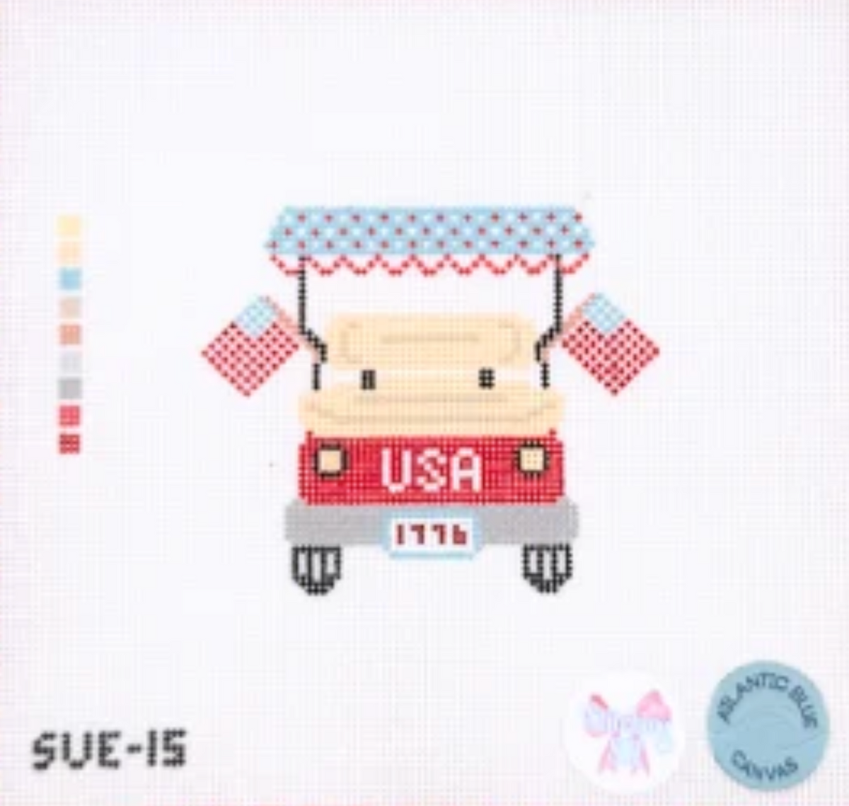 USA Golf Cart Canvas