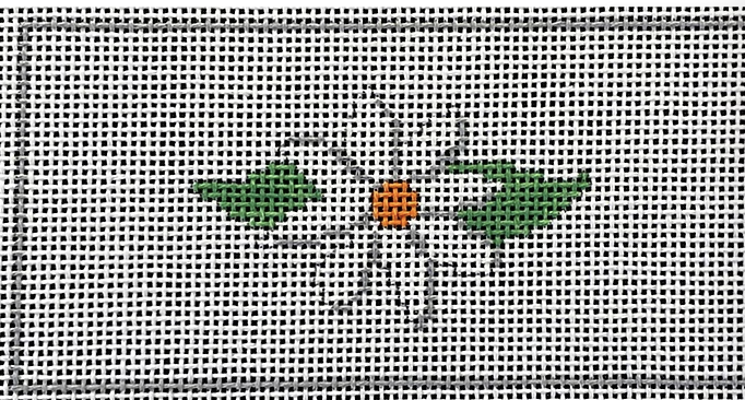 White Flower on White Background Insert Canvas