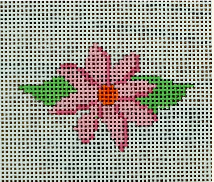 pink flower on white Canvas