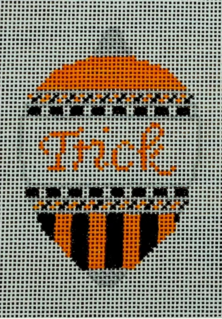 Bauble Trick Orange Black Canvas