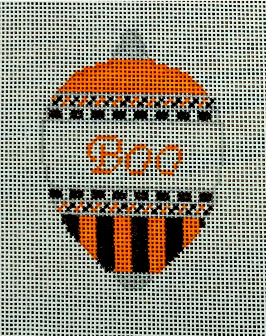 Bauble Boo Orange Black
